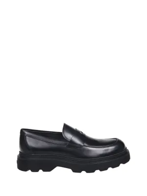 24L Loafer With Chunky Rubber Sole And Stitched Vamp Detail