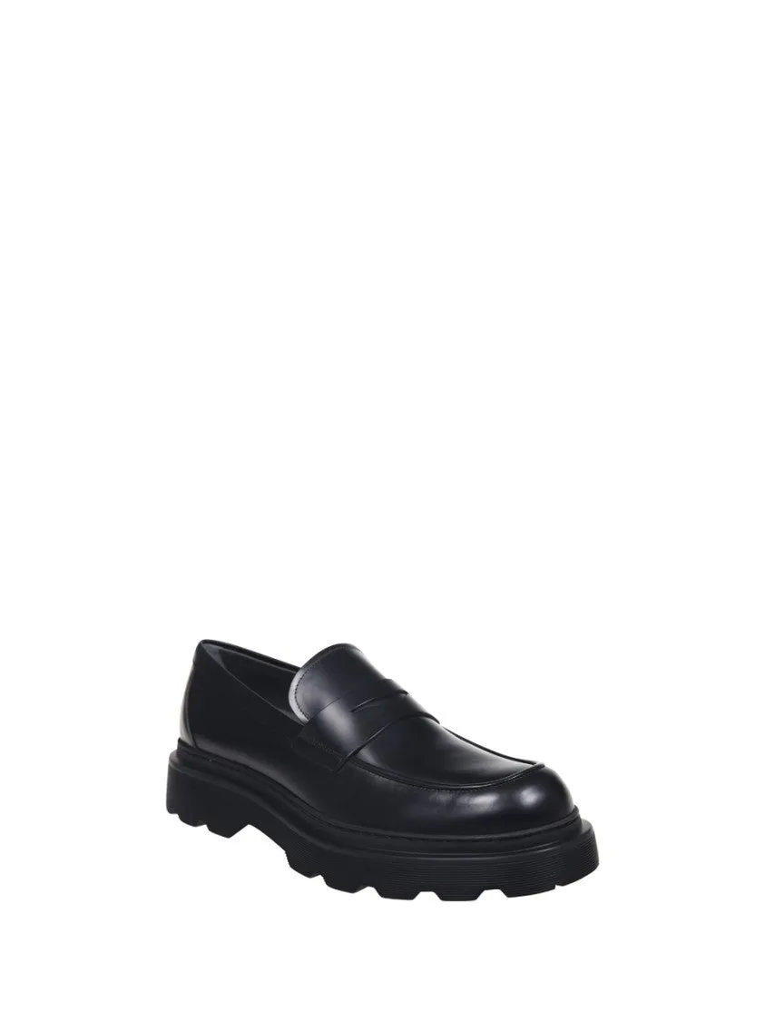 24L Loafer With Chunky Rubber Sole And Stitched Vamp Detail