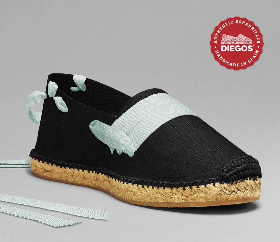 Alpargatas vascas negras