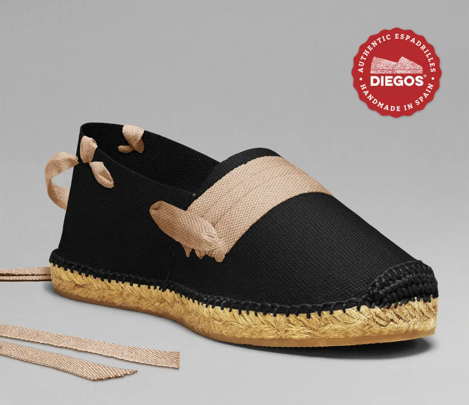 Alpargatas vascas negras