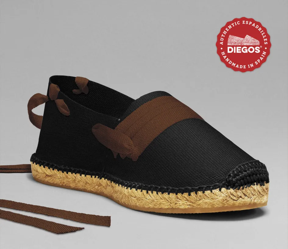 Alpargatas vascas negras