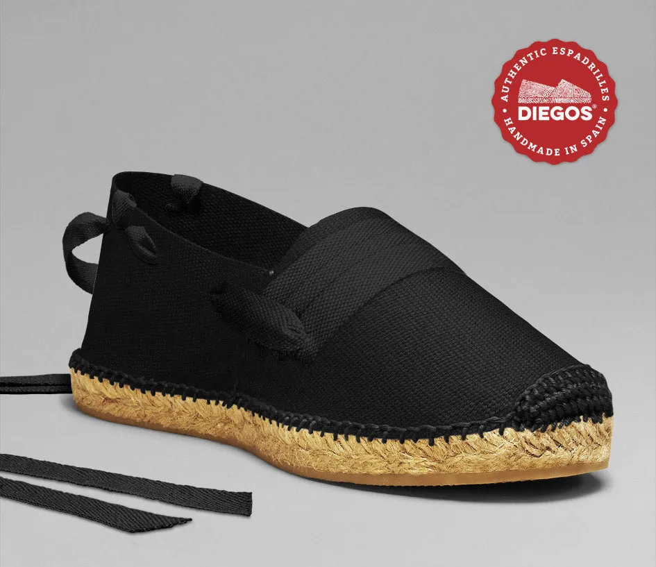 Alpargatas vascas negras