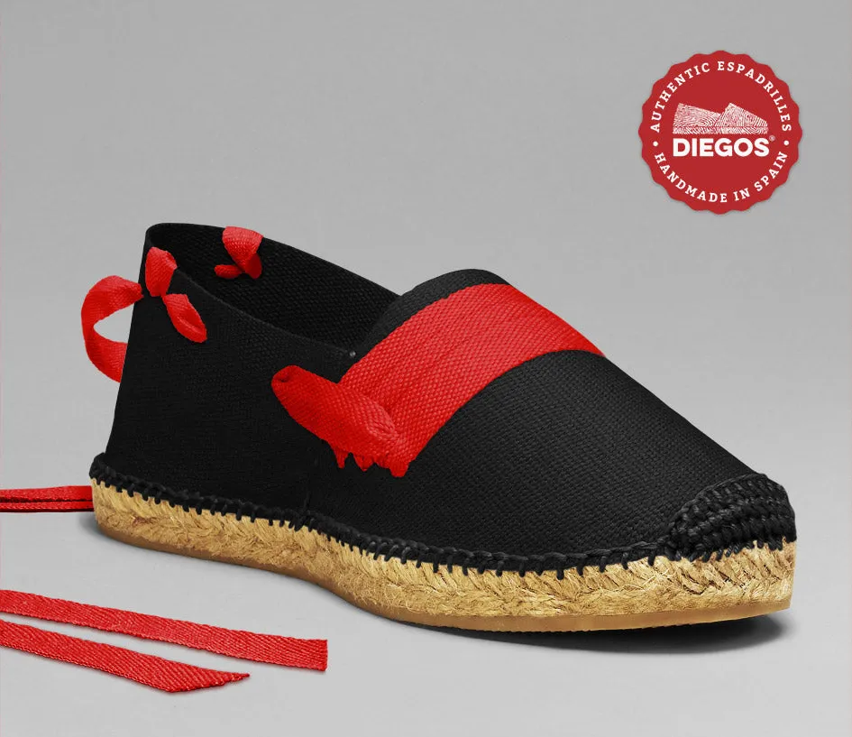 Alpargatas vascas negras