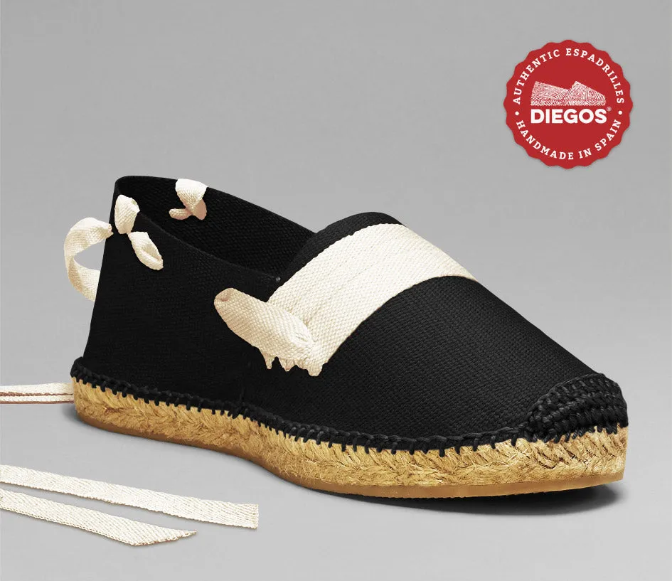 Alpargatas vascas negras