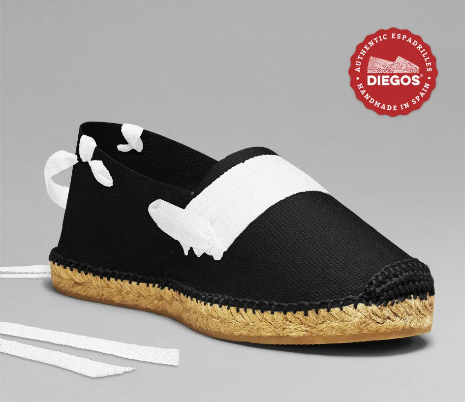 Alpargatas vascas negras