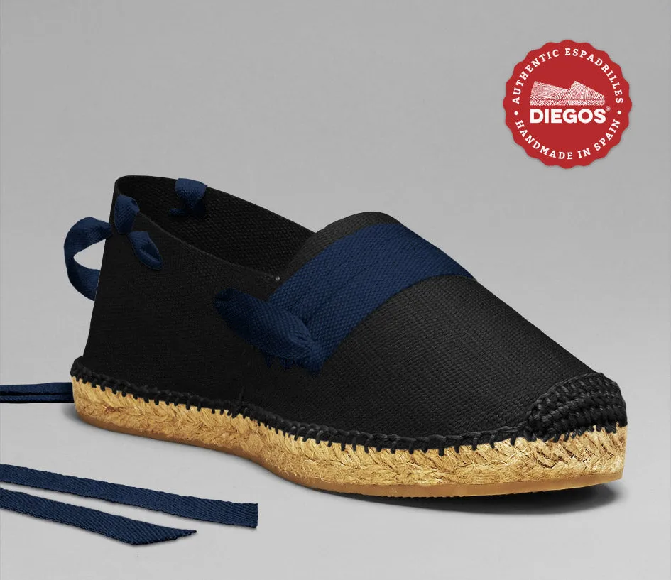 Alpargatas vascas negras