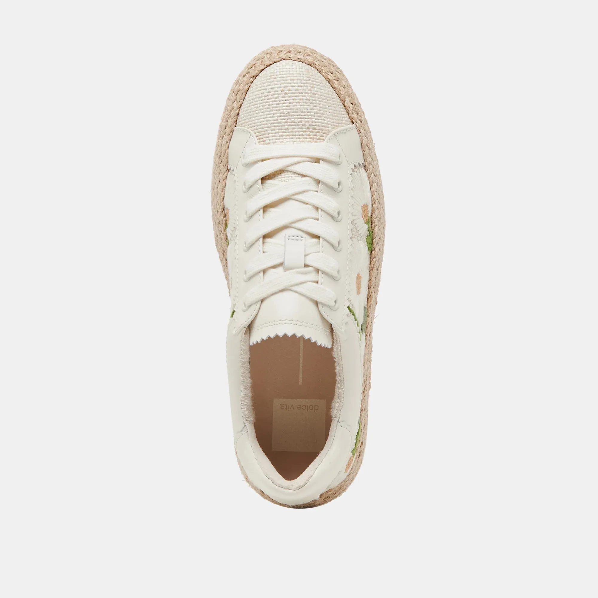 AZALIA SNEAKER | FLORAL RAFFIA
