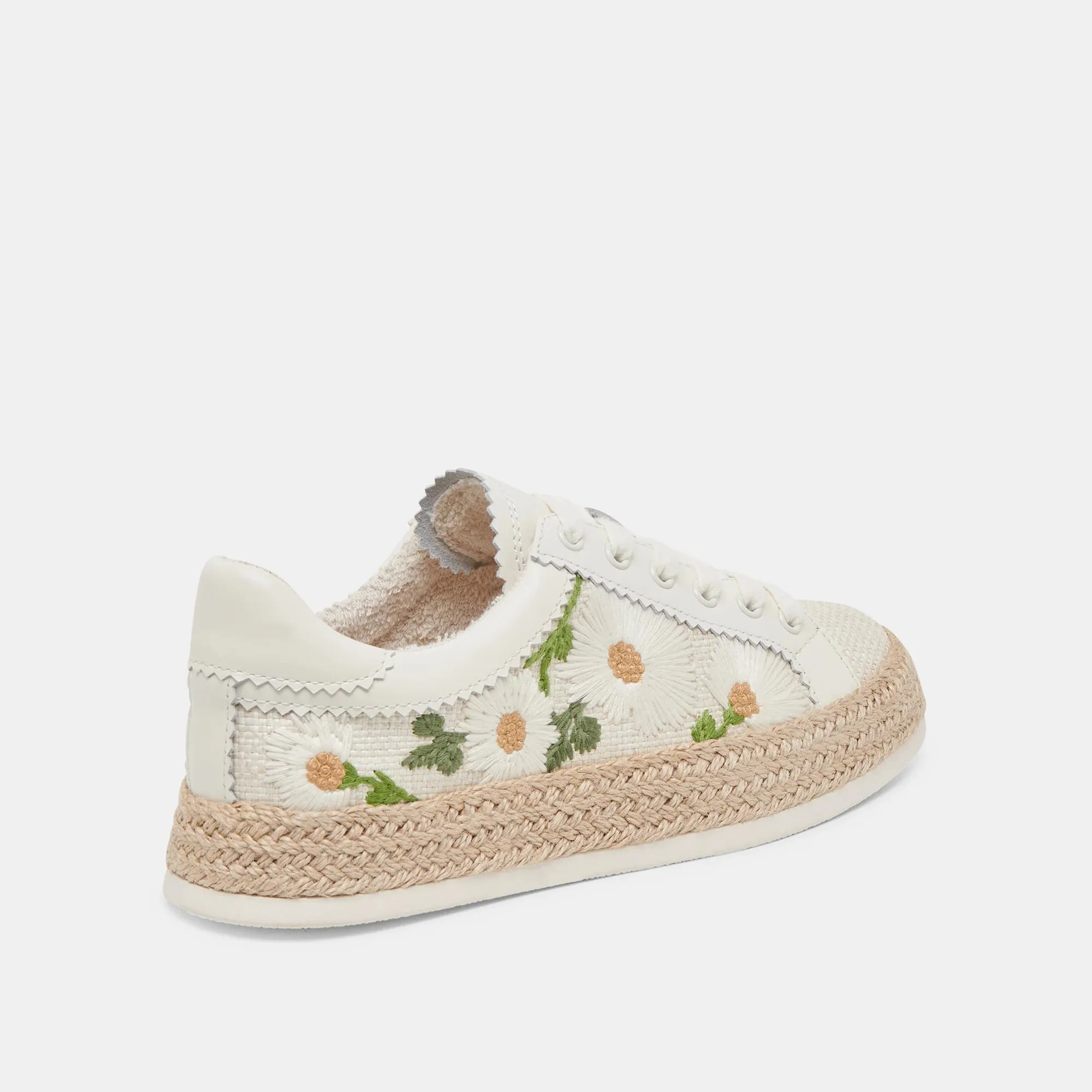 AZALIA SNEAKER | FLORAL RAFFIA