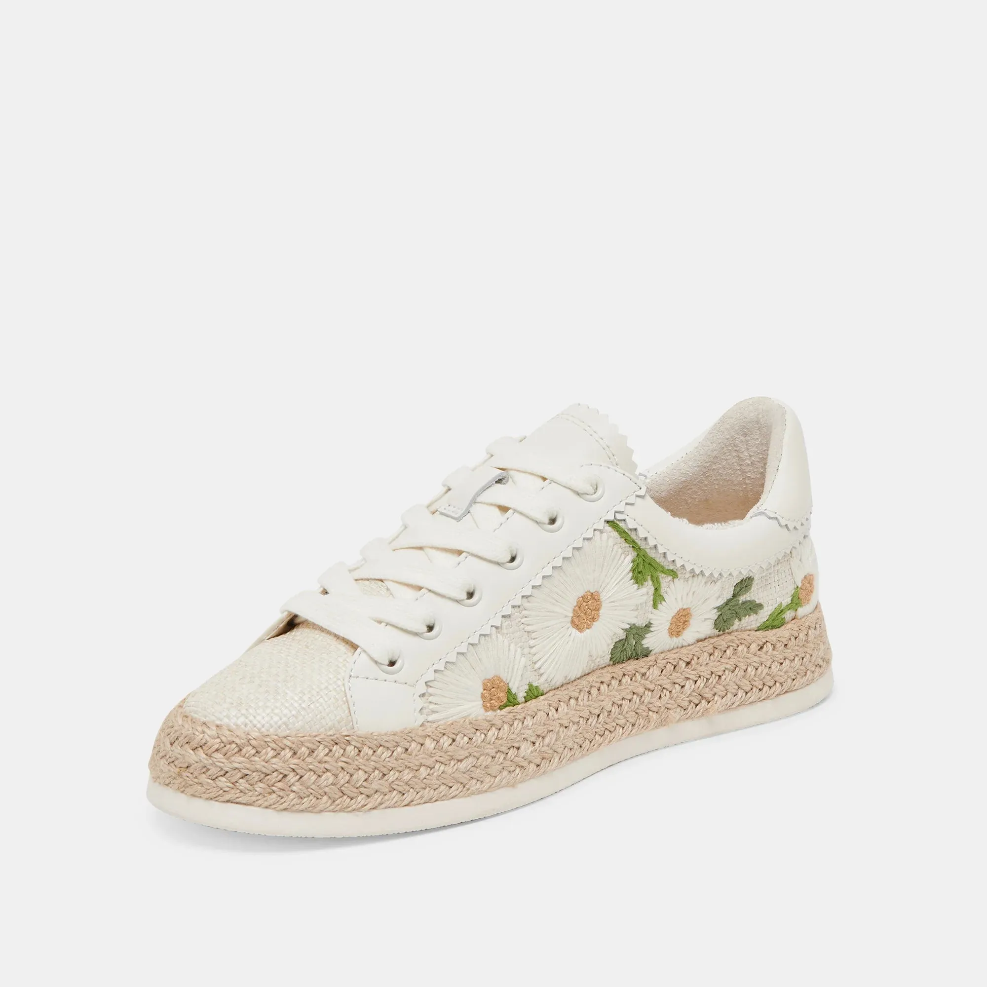 AZALIA SNEAKER | FLORAL RAFFIA