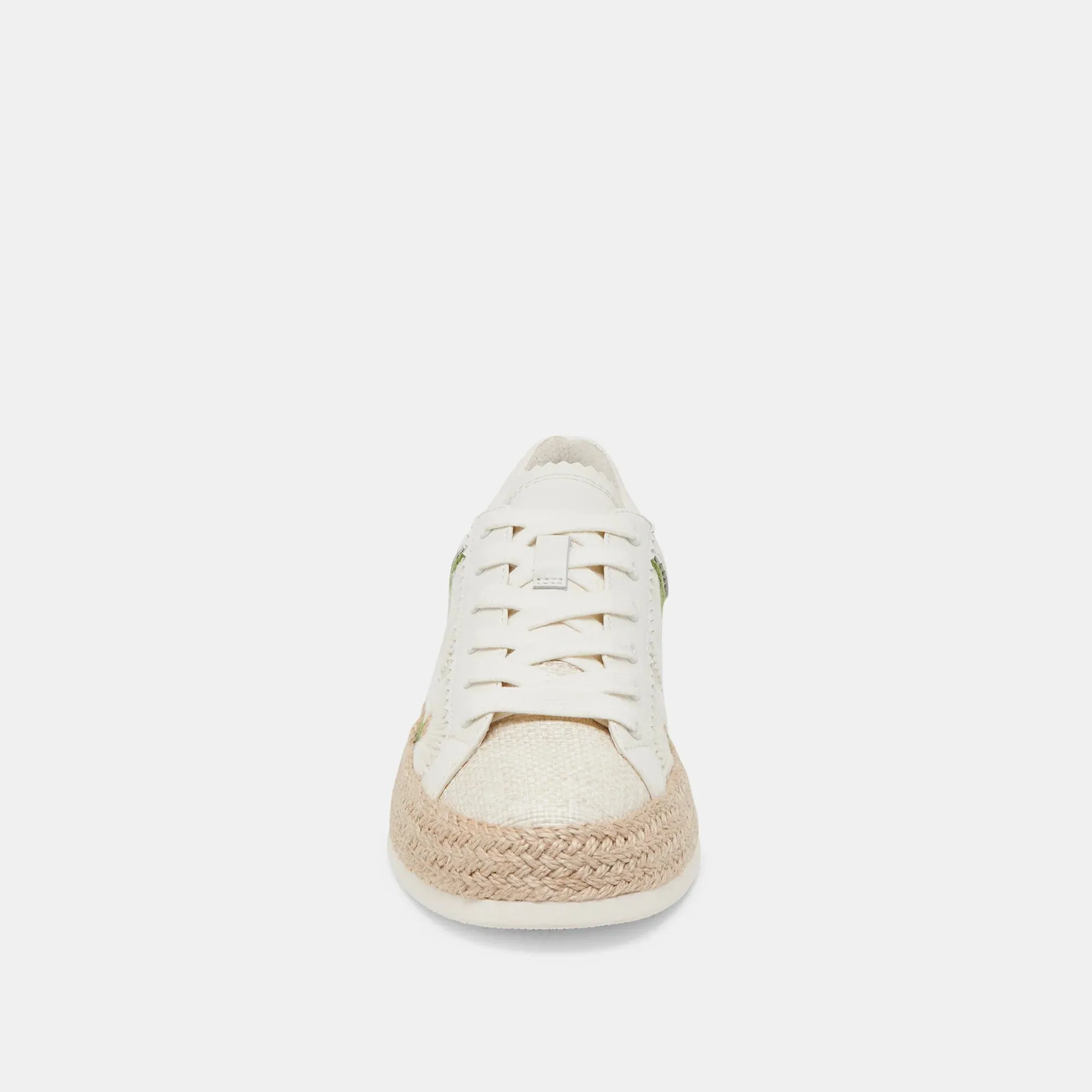 AZALIA SNEAKER | FLORAL RAFFIA