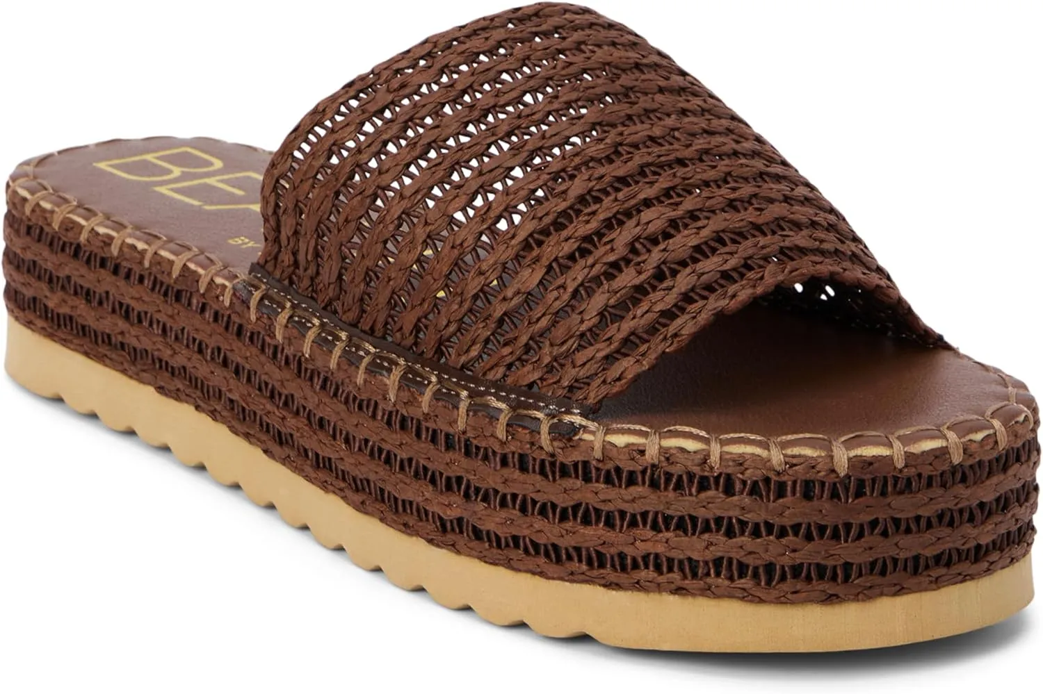 BEACH by Matisse Womens Del Mar Espadrille Platform Casual Sandals Casual Low Heel 1-2" - Brown