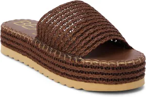 BEACH by Matisse Womens Del Mar Espadrille Platform Casual Sandals Casual Low Heel 1-2" - Brown