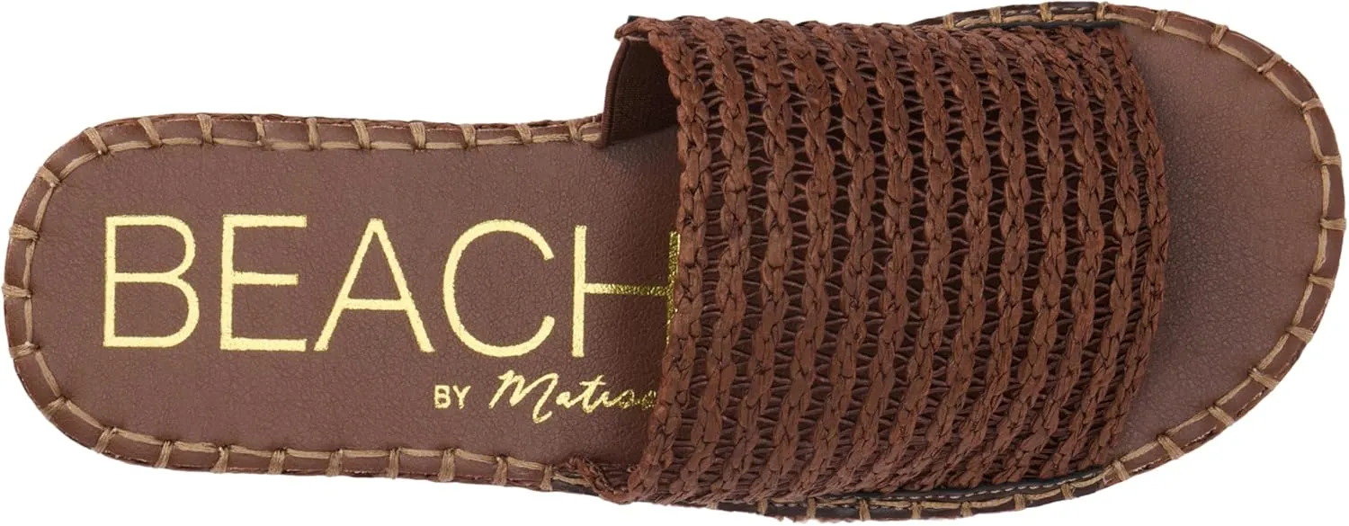 BEACH by Matisse Womens Del Mar Espadrille Platform Casual Sandals Casual Low Heel 1-2" - Brown