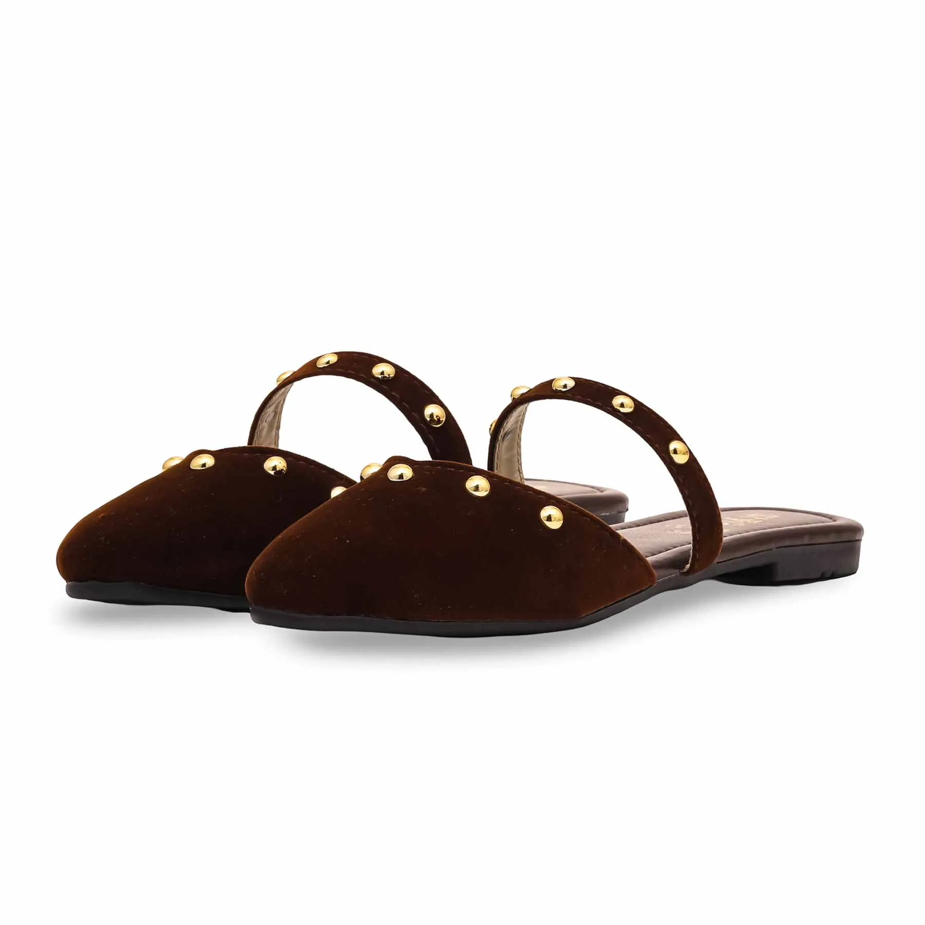 Brown Casual Mule CL1873