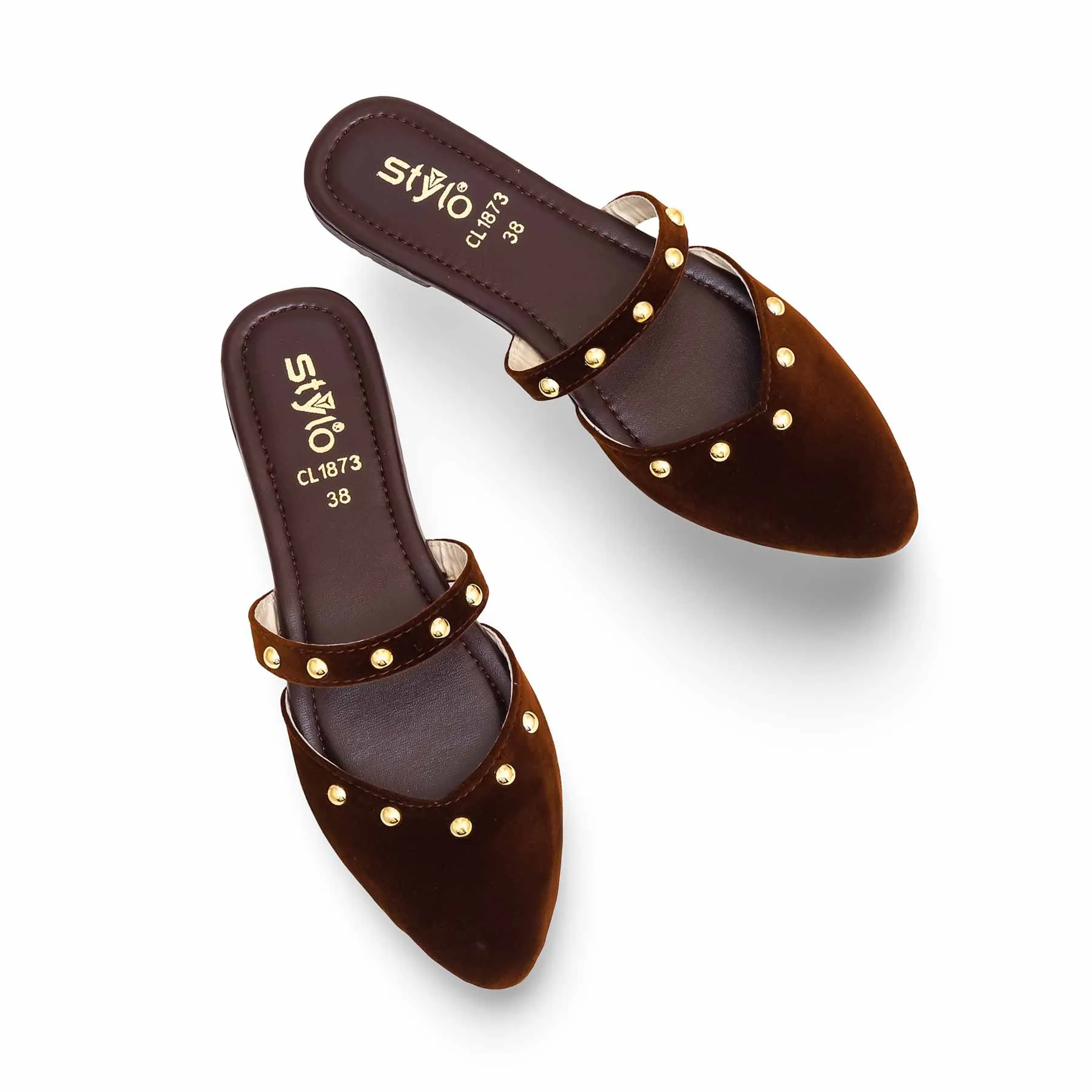 Brown Casual Mule CL1873
