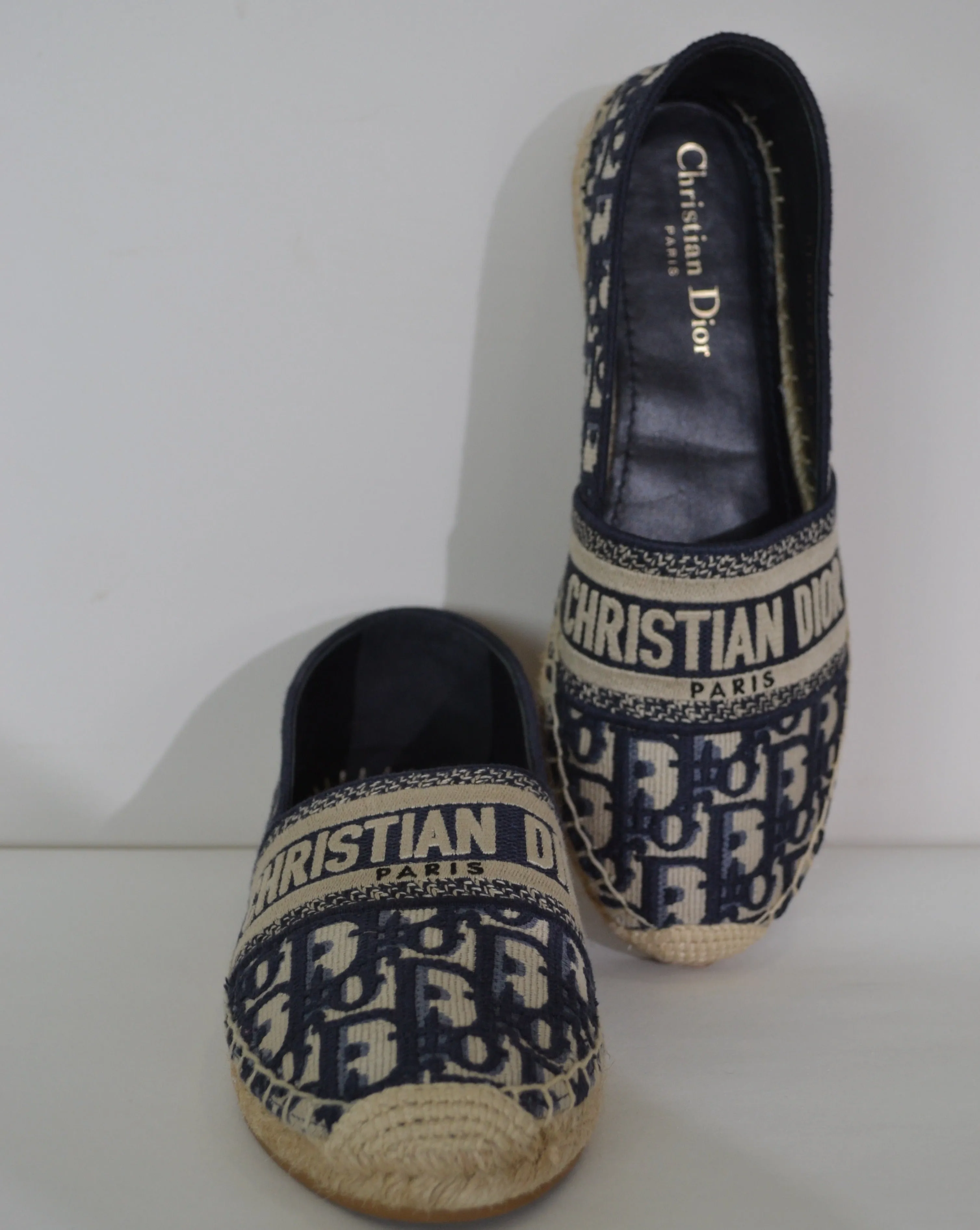 Christian Dior Granville Espadrille Oblique Deep Blue