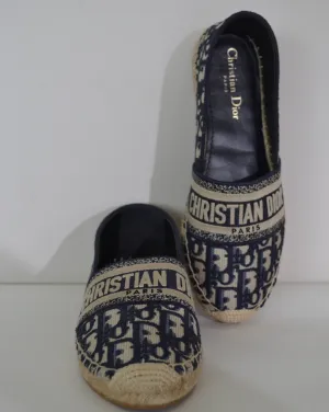 Christian Dior Granville Espadrille Oblique Deep Blue