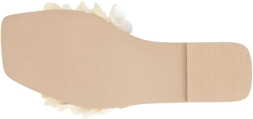 Coconuts by Matisse Womens Waverly Flat Slide Casual Sandals Casual - Off White