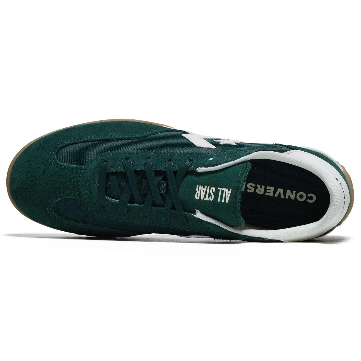Converse Run Star Trainer Ox Shoes - Green Envy/Egret/White