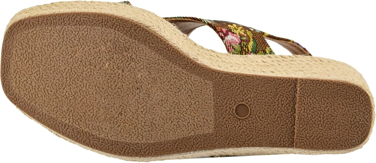 Corkys Footwear Women's Freddie Wedge Sandals with 3.75-Inch Heel and 2-inch Platform- Comfort-Enhancing EVA Insoles, and Stylish Jute Wrapped Bottom Design