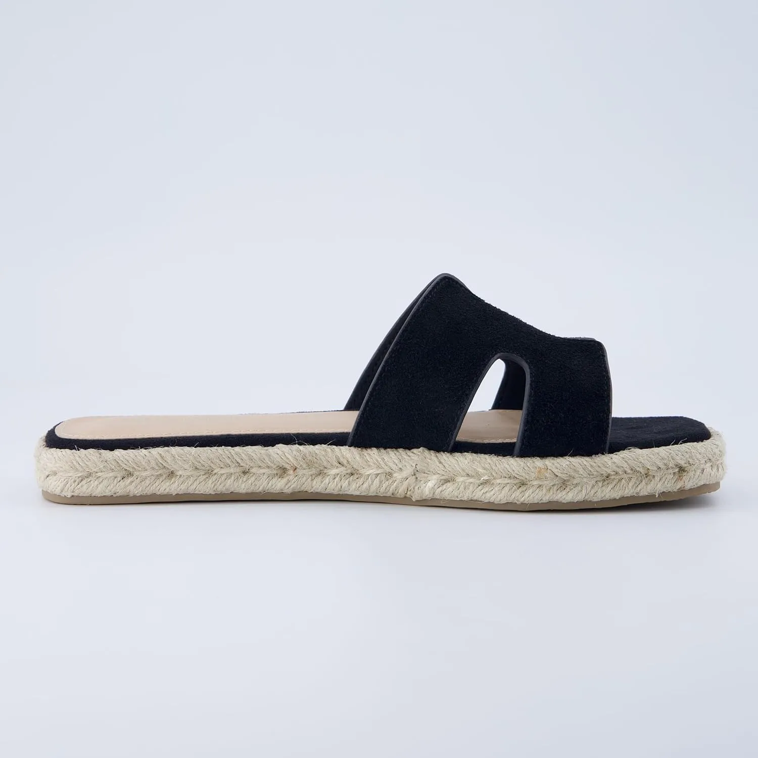 CUSHIONAIRE Avocado Women’s Espadrille Slide Sandal – Suede Cutout Upper with Jute-Wrapped Platform & Cushioned Footbed