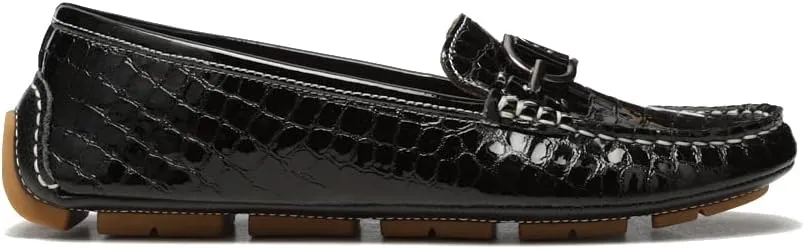 Donald Pliner Women's Driving Style Loafer, Black, 8