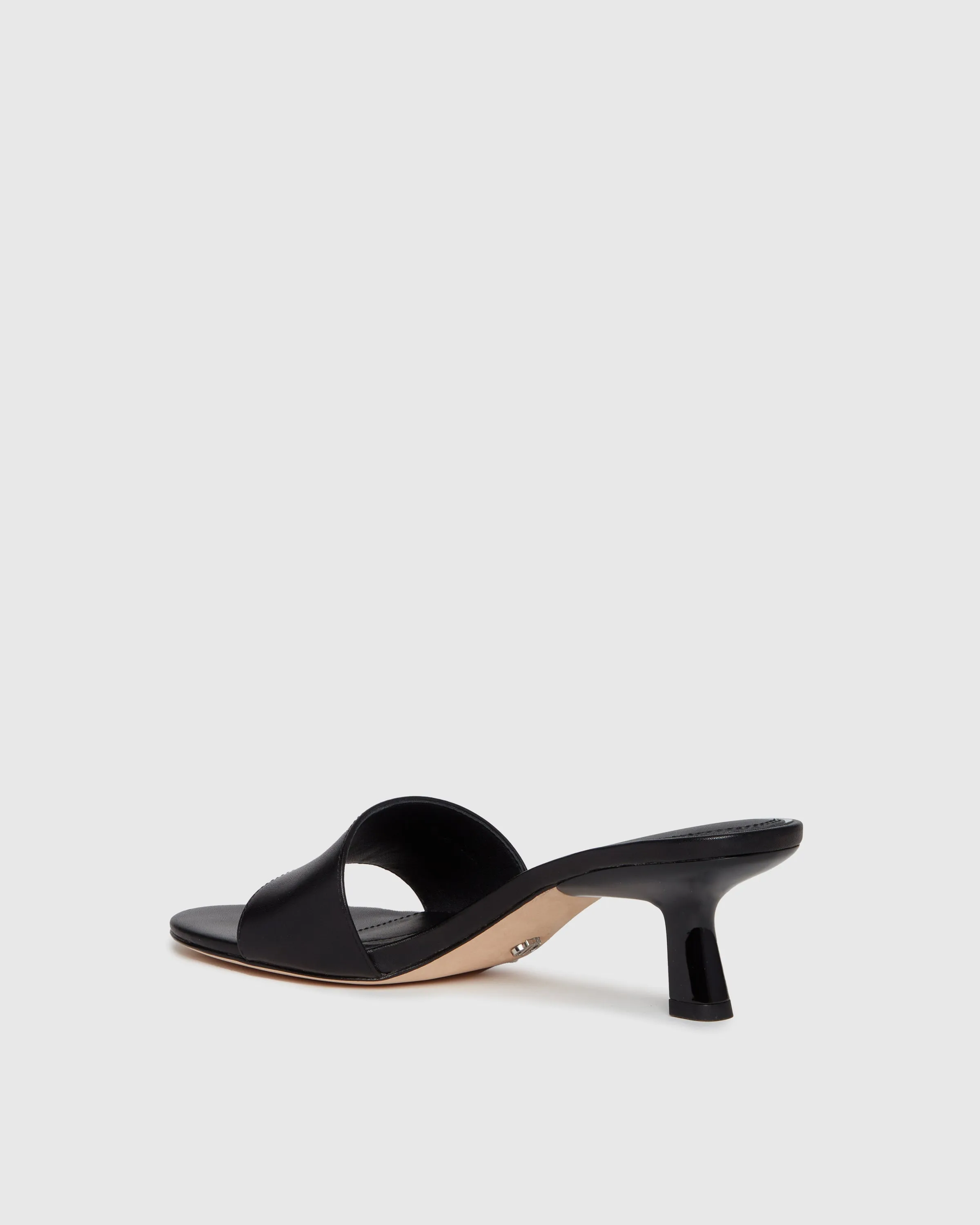 Fallyn Sandal - Black Leather