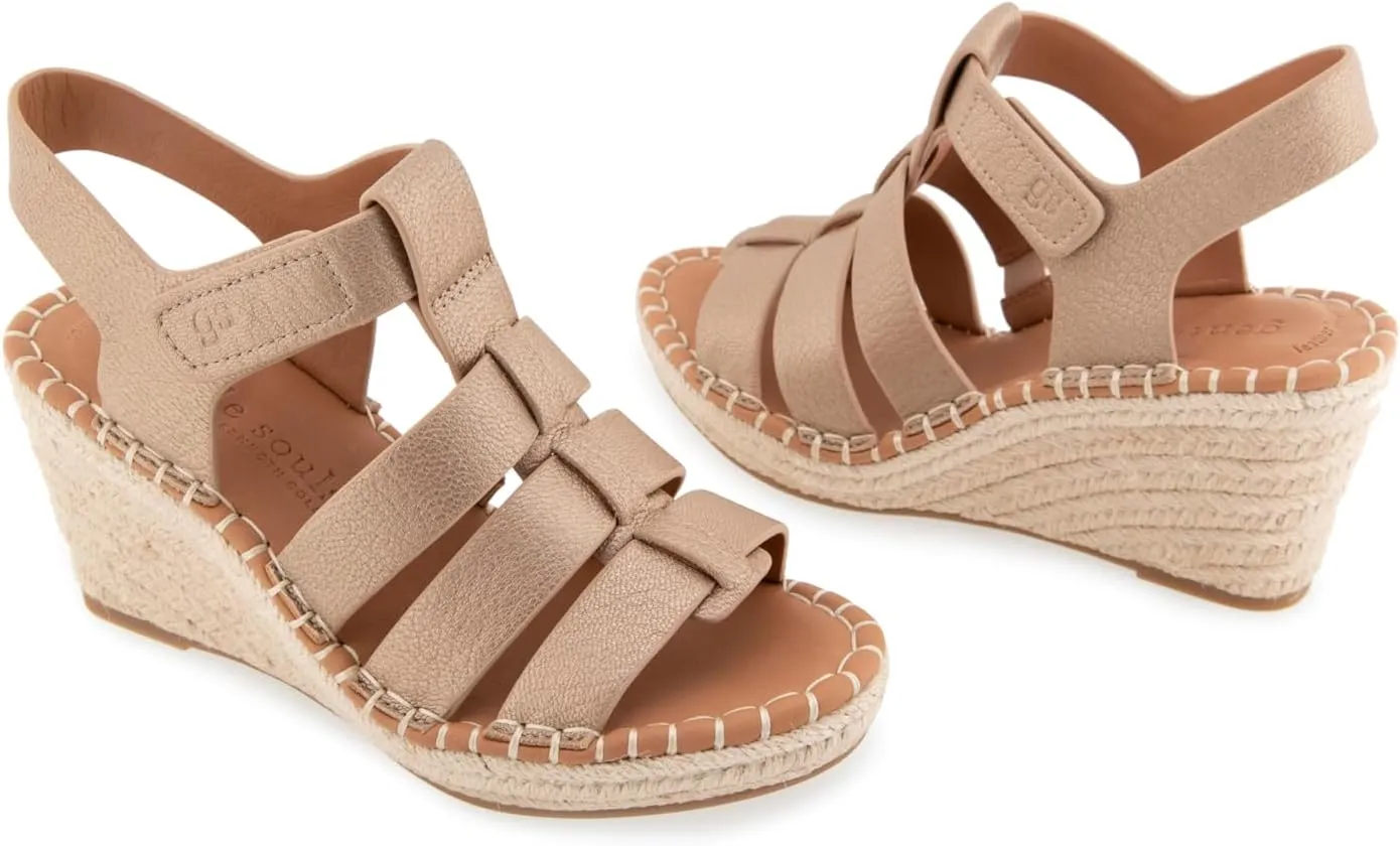 Gentle Souls by Kenneth Cole Women's Capelin Espadrille Wedge Sandal