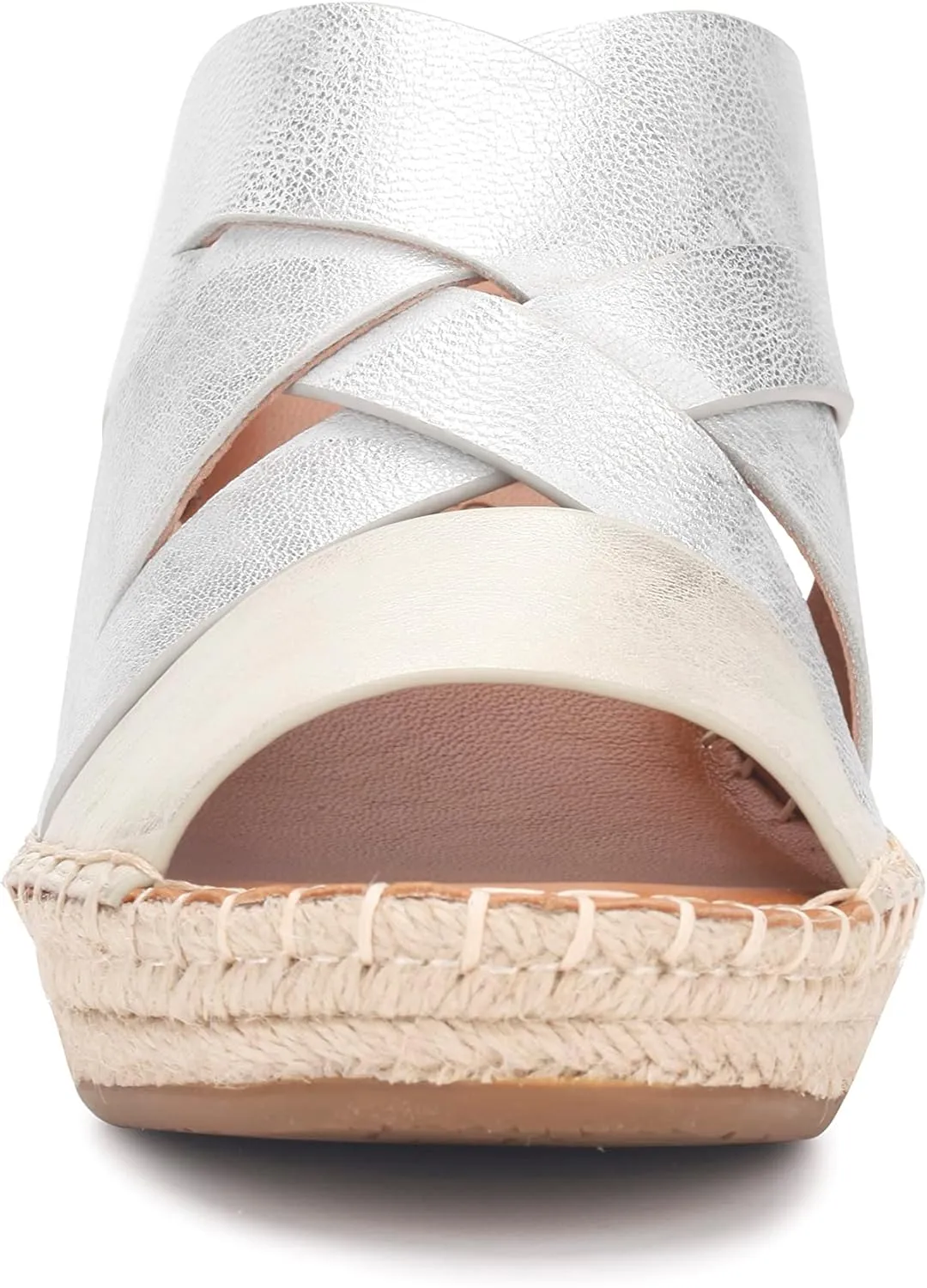 Gentle Souls Women's Charli Woven Strap Heeled Sandal