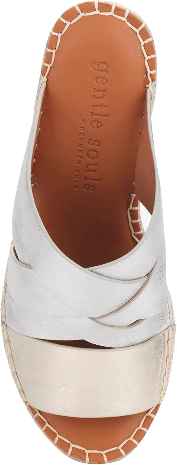 Gentle Souls Women's Charli Woven Strap Heeled Sandal