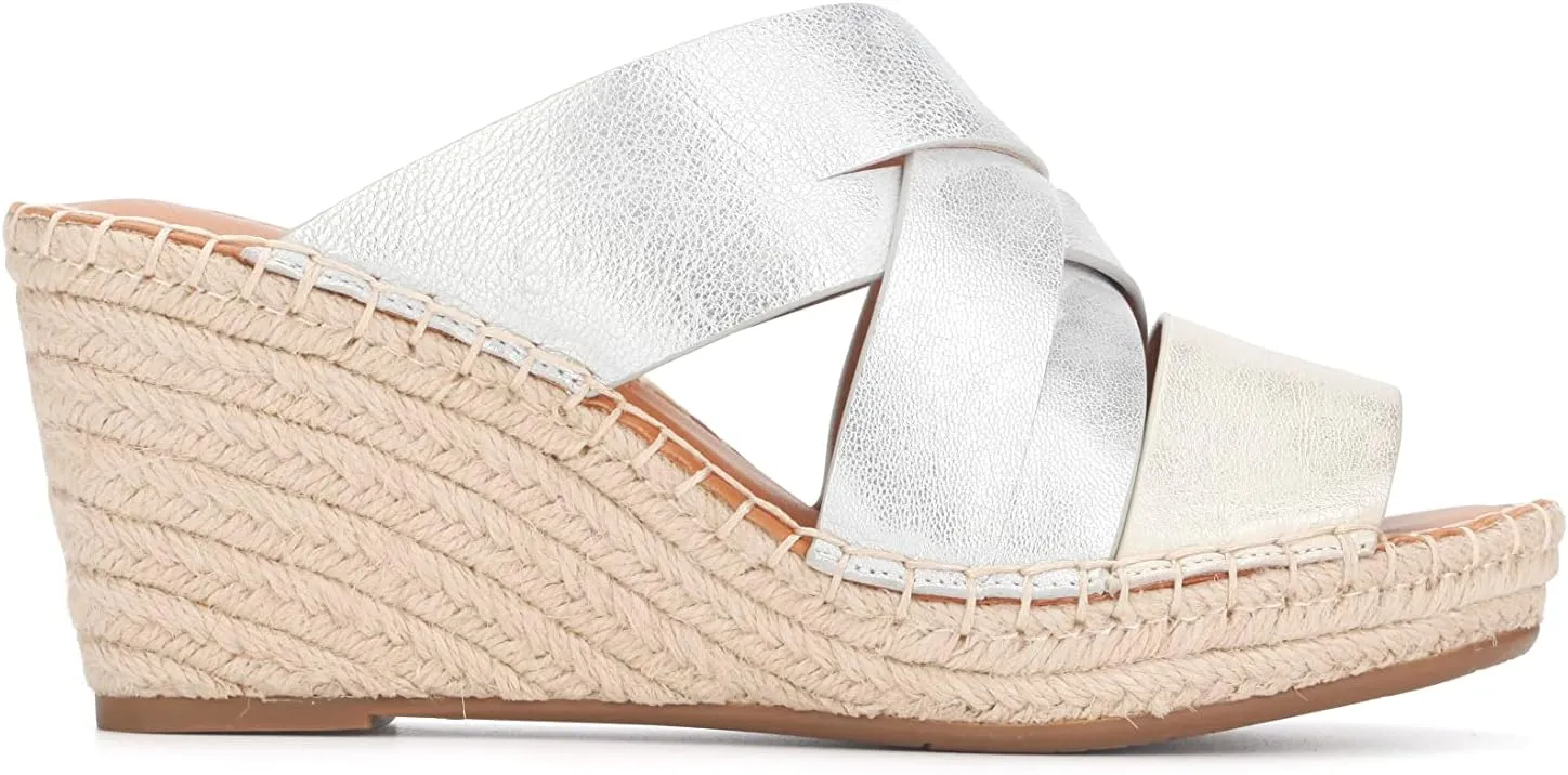 Gentle Souls Women's Charli Woven Strap Heeled Sandal