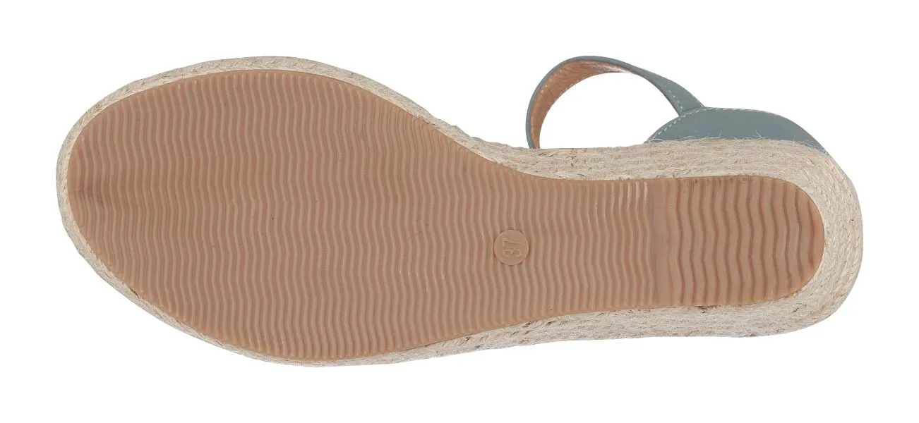 Good Choice Blue Cati Espadrille Womens Wedge Sandals