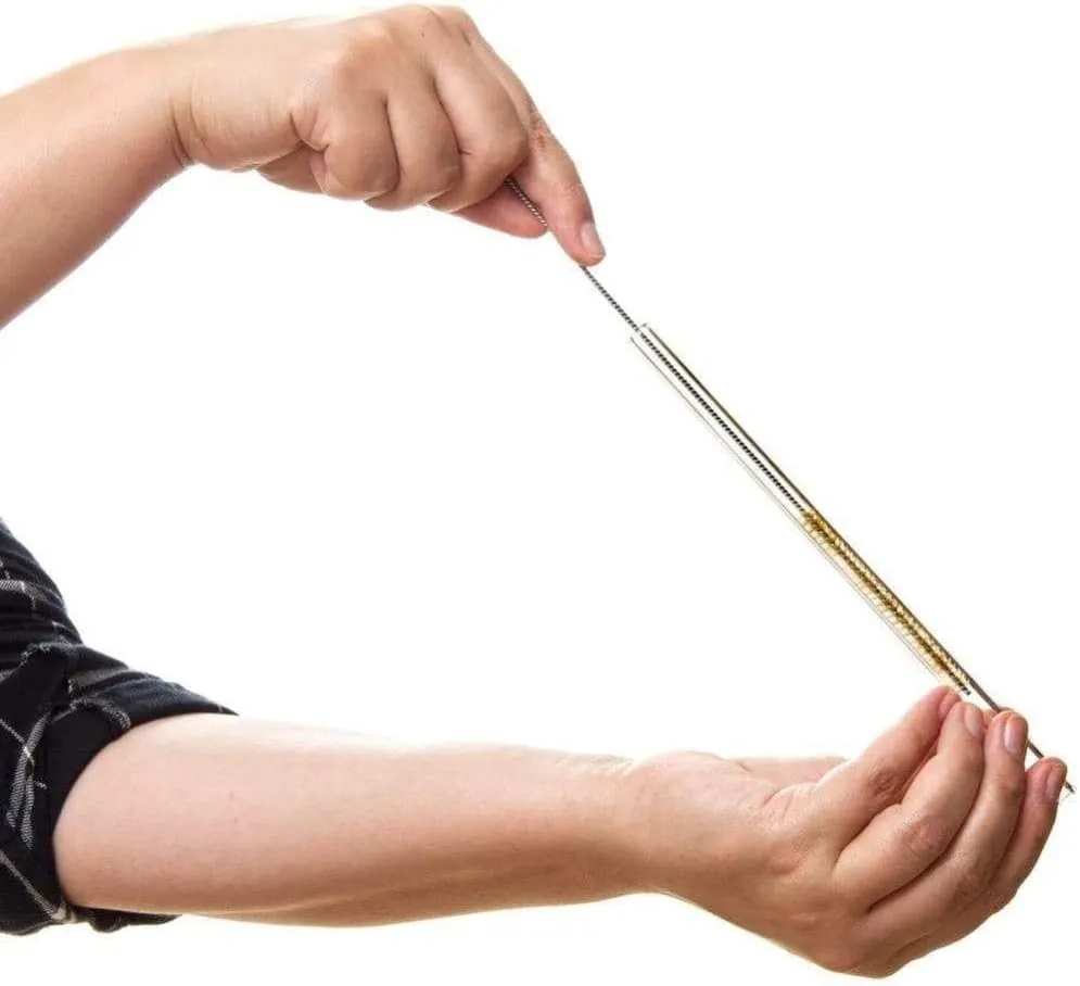 Halm Glass Straws – 20x 6 Inch Short Reusable Drinking Straws   Plastic-Free Cleaning Brush - Dishwasher Safe - Eco-Friendly - Perfect for Parties, Tumbler, Cocktails - Made in Germany