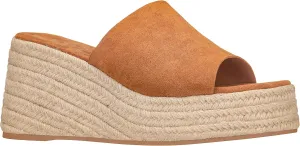 ILLUDE Women's Wedge Sandal Espadrille Platform Slip On Open Toe Wedge Heel Sandals