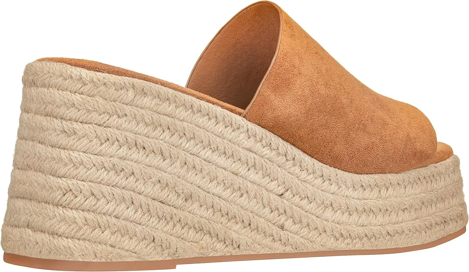 ILLUDE Women's Wedge Sandal Espadrille Platform Slip On Open Toe Wedge Heel Sandals