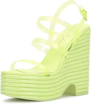 Jessica Simpson Womens Cholena Strappy Buckle Platform Sandals