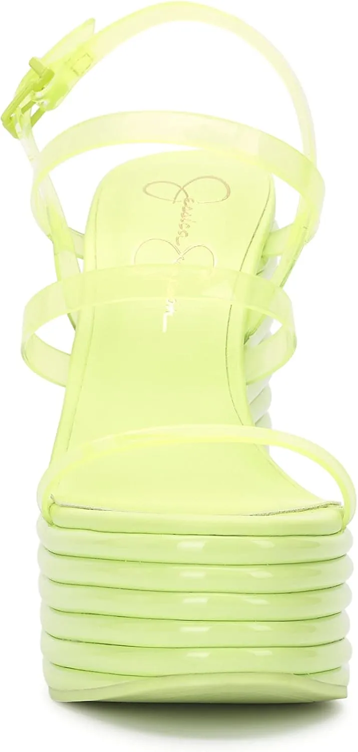Jessica Simpson Womens Cholena Strappy Buckle Platform Sandals