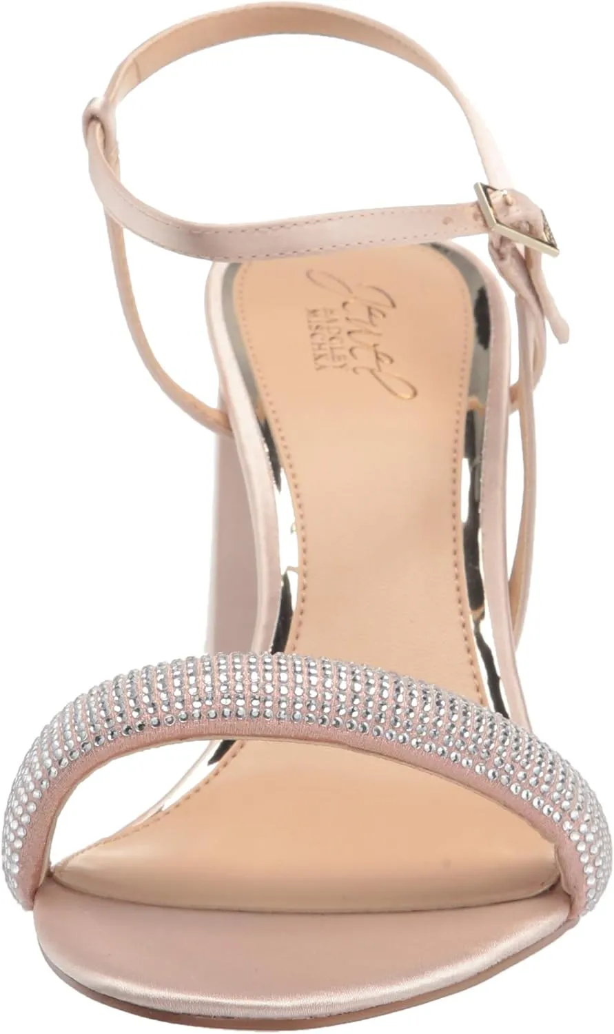 Jewel Badgley Mischka Earlene Strappy Block Heel
