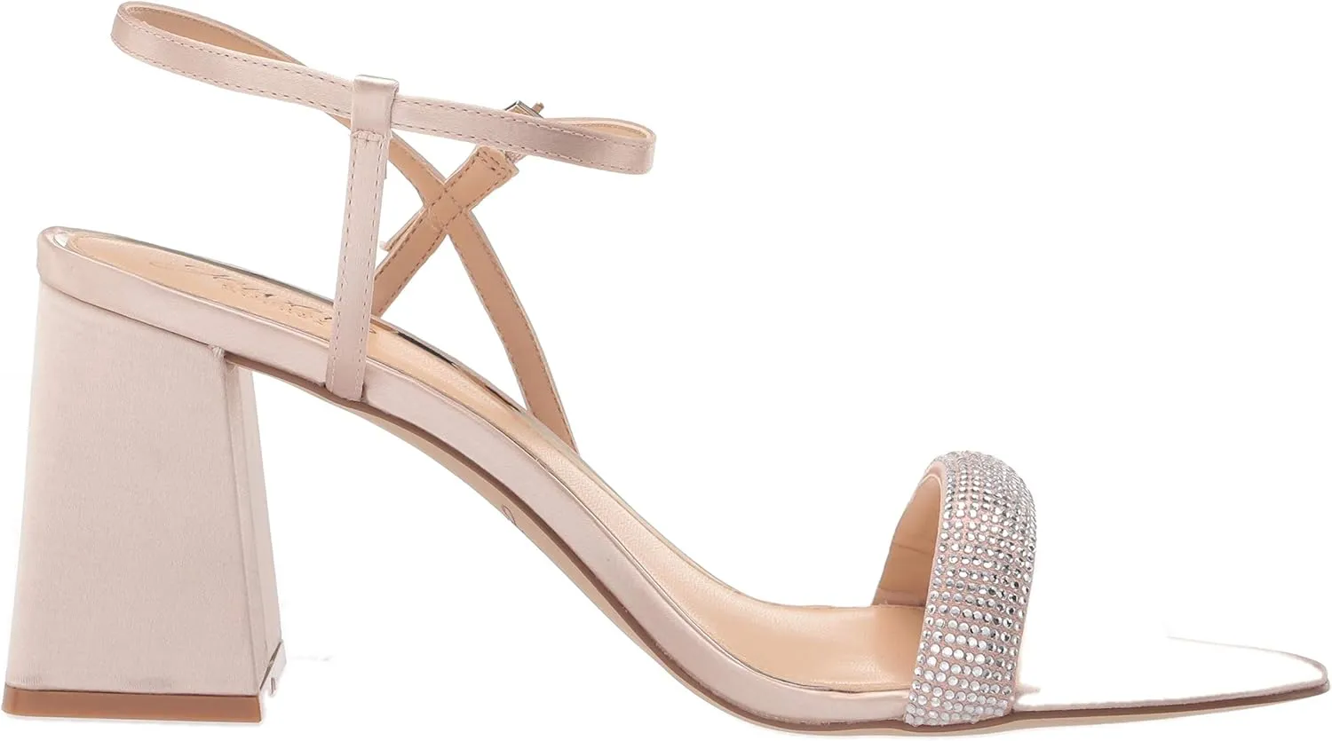 Jewel Badgley Mischka Earlene Strappy Block Heel