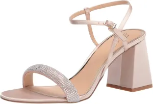 Jewel Badgley Mischka Earlene Strappy Block Heel