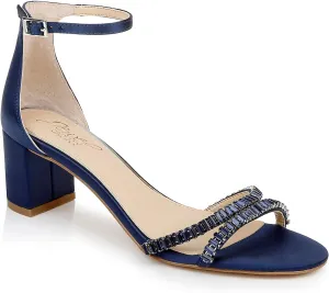 Jewel Badgley Mischka Joanne Strappy Block Heel