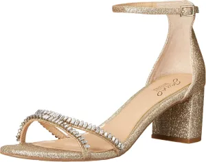 Jewel Badgley Mischka Joanne Strappy Block Heel