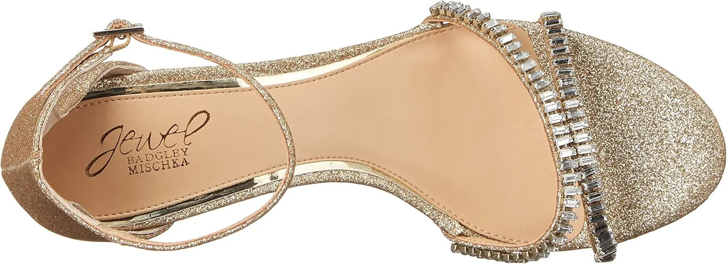 Jewel Badgley Mischka Joanne Strappy Block Heel