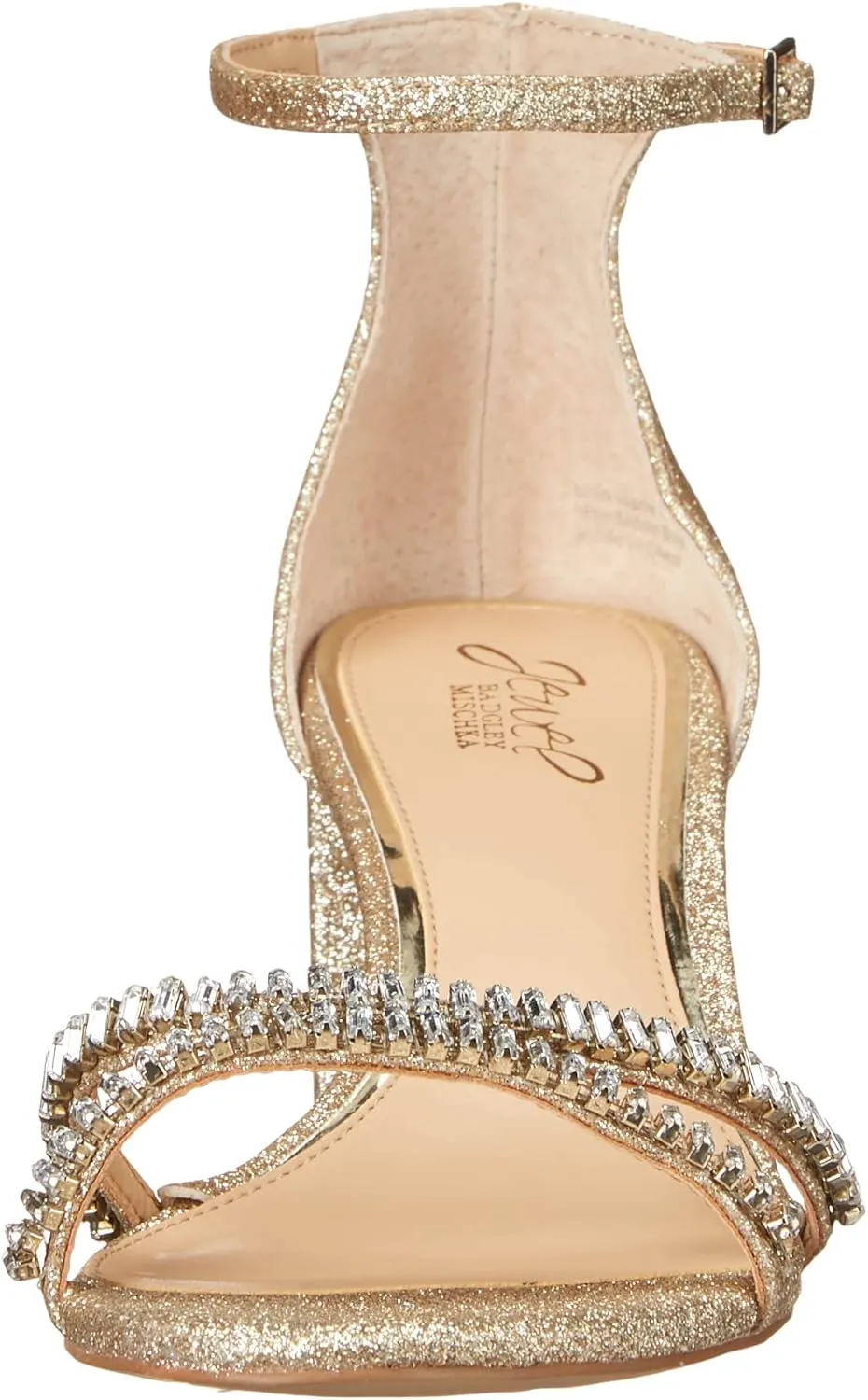 Jewel Badgley Mischka Joanne Strappy Block Heel