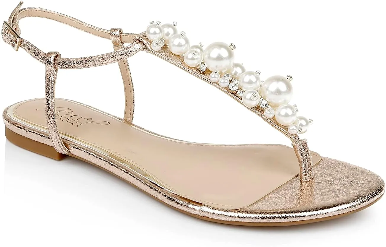 Jewel Badgley Mischka Larissa Flat Sandal