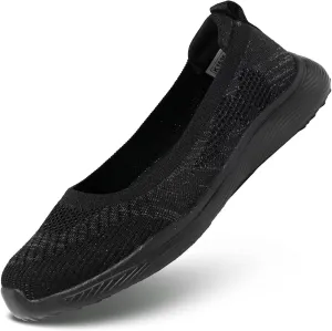 Kundork Ladies Slip on Loafer Shoes Womens Flats Dress Clothes Shoes Ballet Nurse Walking Sneakers Work Casual Comfortable