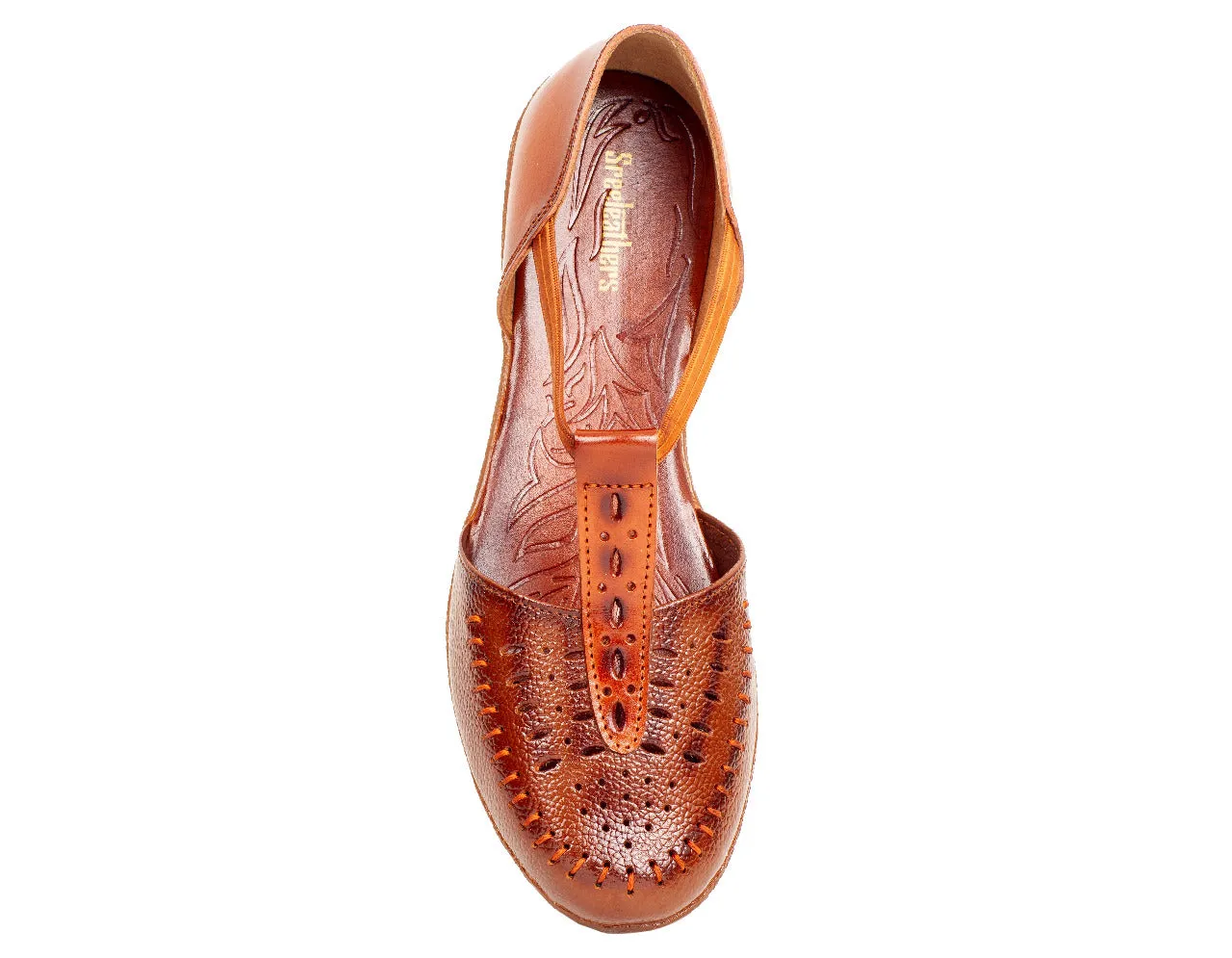 LADIES FLAT LEATHER SANDAL 996040