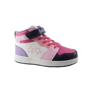 Lelli Kelly Anna B High Top Trainer - White / Pink