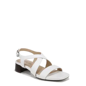LifeStride Womens Jordan Strappy Heeled Sandals Bright White 10 M