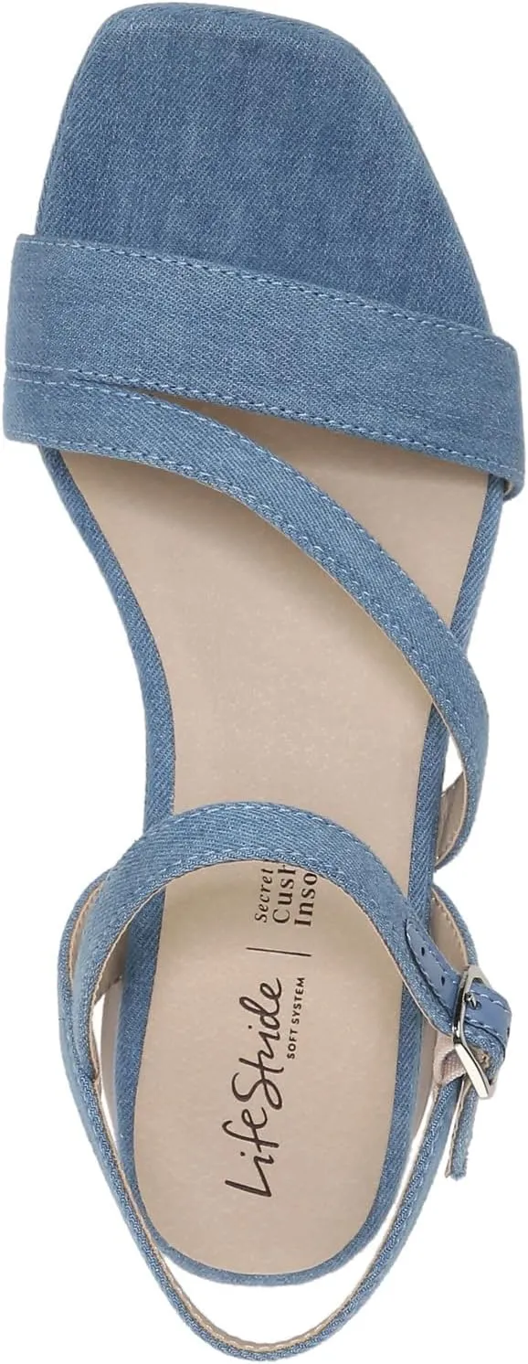 LifeStride Women's Julep Ankle Strap Sandal